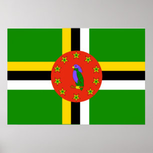 Dominica Flag Poster