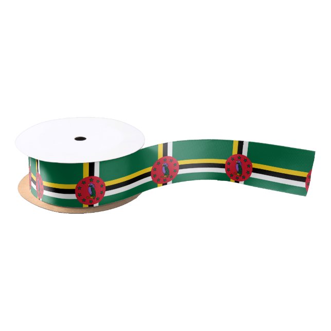 Dominica Flag Satin Ribbon (Spool)