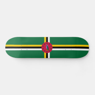 Dominica Flag Skateboard