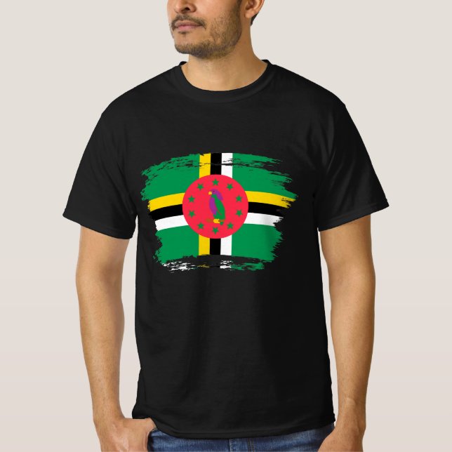 Dominica flag T-Shirt (Front)