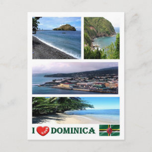Dominica - I Love - Postcard