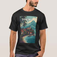 Dominica Illustration Travel Art Vintage