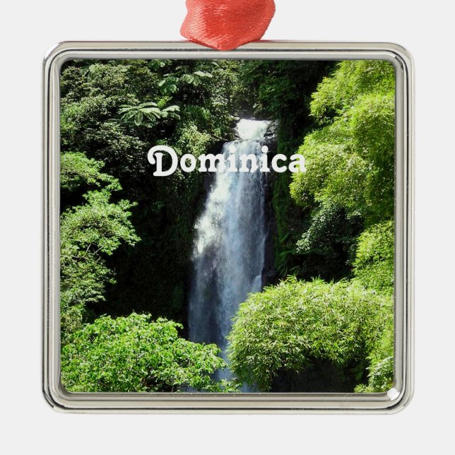 Dominica Metal Tree Decoration (Front)