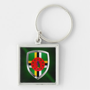 Dominica Mettalic Emblem Key Ring
