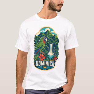 Dominica Mid-Century Nature Island T-Shirt