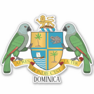 Dominica National Coat Of Arms Patriotic