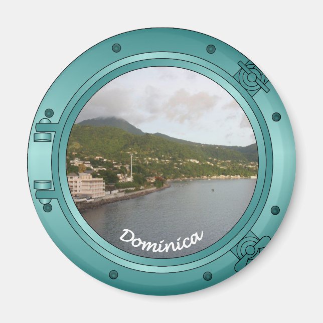 Dominica Porthole Magnet (Front)