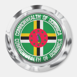 Dominica Round Emblem Magnet