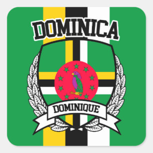 Dominica Square Sticker