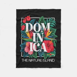 Dominica Vacation Island West Indies Caribbean Fleece Blanket