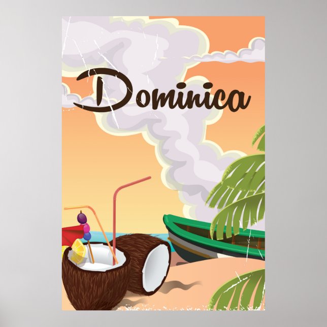 Dominica Vintage vacation Poster (Front)