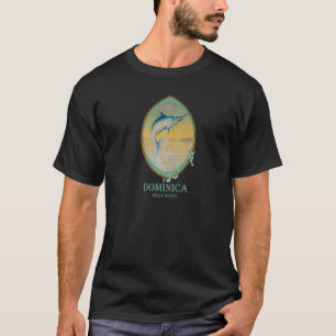 Dominica West Indies Vintage Offshore Fishing Vaca T-Shirt