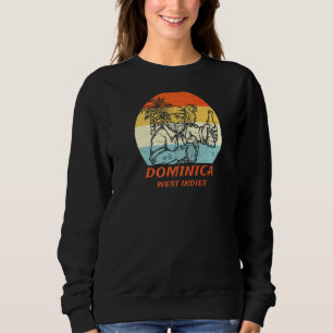 Dominica West Indies Vintage Retro Pirate & Parrot Sweatshirt