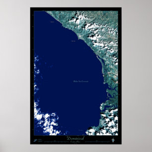Dominical, Costa Rica satellite poster