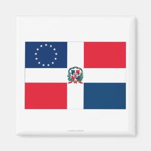 Dominican-American Flag Magnet