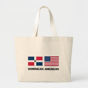 Dominican American Large Tote Bag