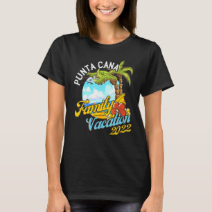 Dominican Beaches Summer Palm Tree Family Vacation T-Shirt