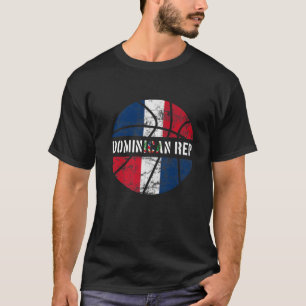 Dominican Flag Basketball Dominican Team Fan Lover T-Shirt