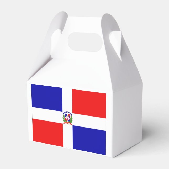 Dominican Flag Favour Box (Back Side)