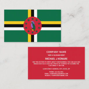 Dominican Flag, Flag of Dominica Business Card