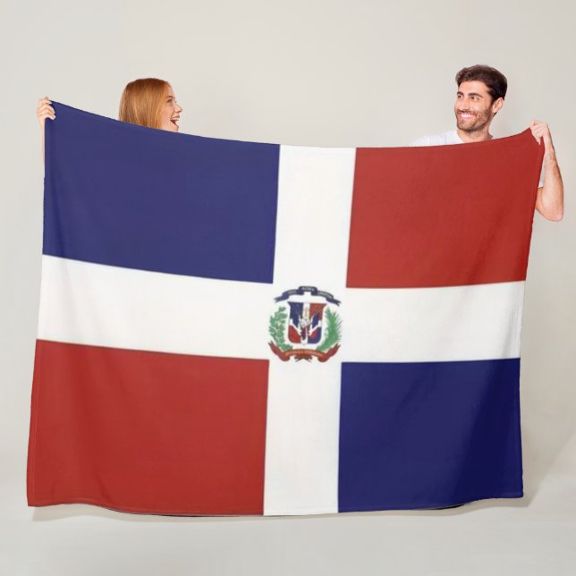 DOMINICAN FLAG FLEECE BLANKET (In Situ)