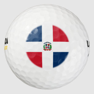 Dominican flag golf balls