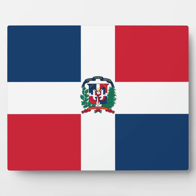 Dominican Flag Plaque (Front)