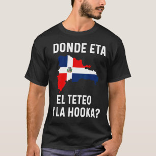 Dominican Flag Rd Dominican Republic Map Slang Tet T-Shirt