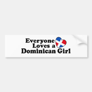 Dominican Girl Bumper Sticker