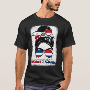Dominican Girl Dominicana Dominicana Republic Flag T-Shirt