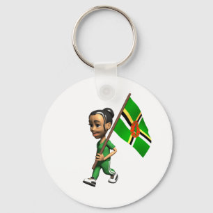 Dominican Girl Key Ring