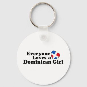 Dominican Girl Key Ring