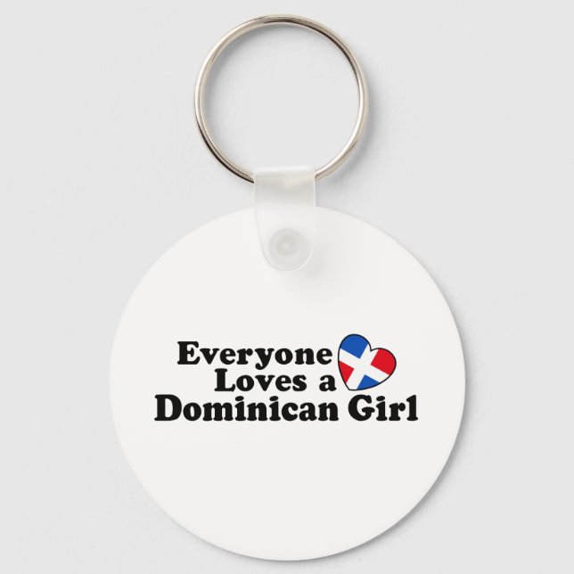 Dominican Girl Key Ring (Front)