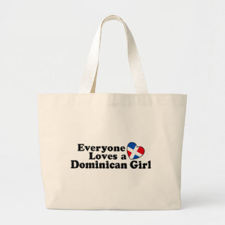 Dominican Girl Large Tote Bag