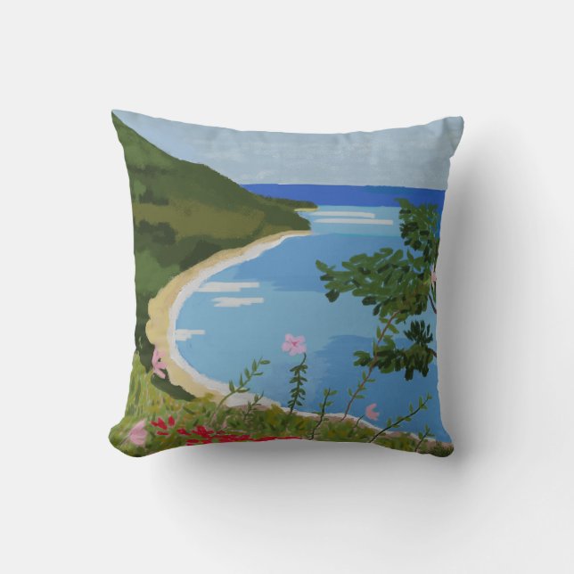 Dominican landscape cushion (Front)