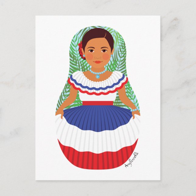 Dominican Matryoshka Postcard (Front)