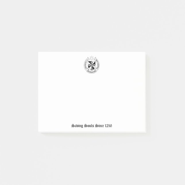 Dominican Order Post-It Notes (Front)