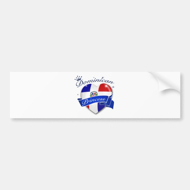 Dominican princess bumper sticker (Front)