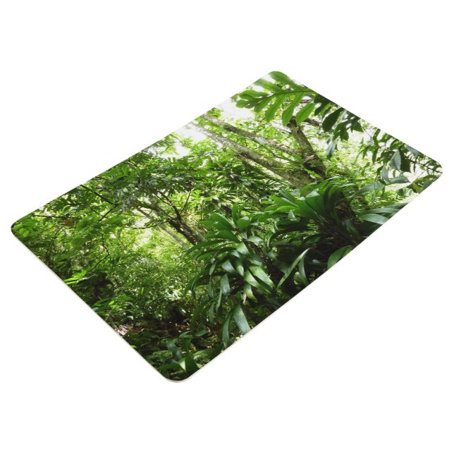 Dominican Rain Forest I Tropical Green Nature Floor Mat (3/4)