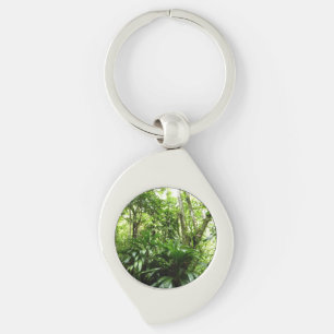 Dominican Rain Forest I Tropical Green Nature Key Ring