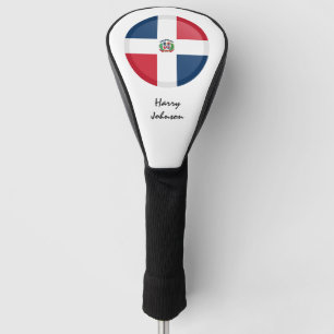 Dominican Rep Flag & Monogrammed Golf Clubs Covers