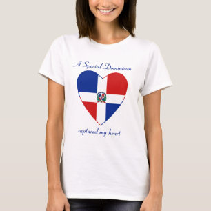 Dominican Rep. Flag Sweetheart T-Shirt