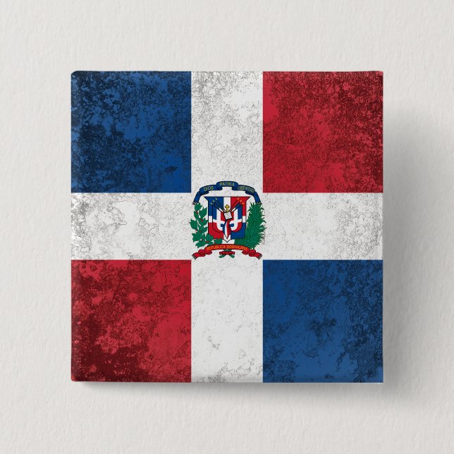 Dominican Republic 15 Cm Square Badge (Front)