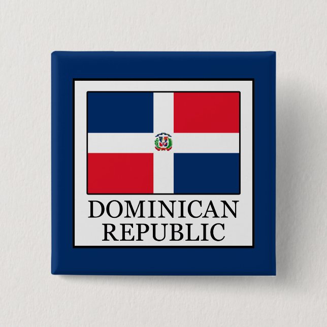 Dominican Republic 15 Cm Square Badge (Front)