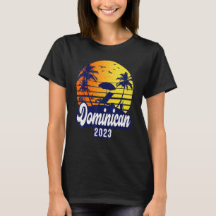 Dominican Republic 2023 Sunset Beach Retro T-Shirt