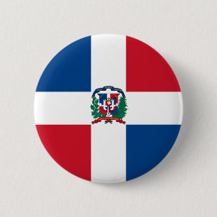 dominican republic 6 cm round badge