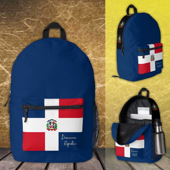 Dominican Republic, backpack, Dominican Flag Printed Backpack (Creator Uploaded)