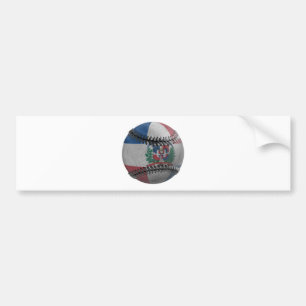 Dominican Republic Baseball Bumper Sticker