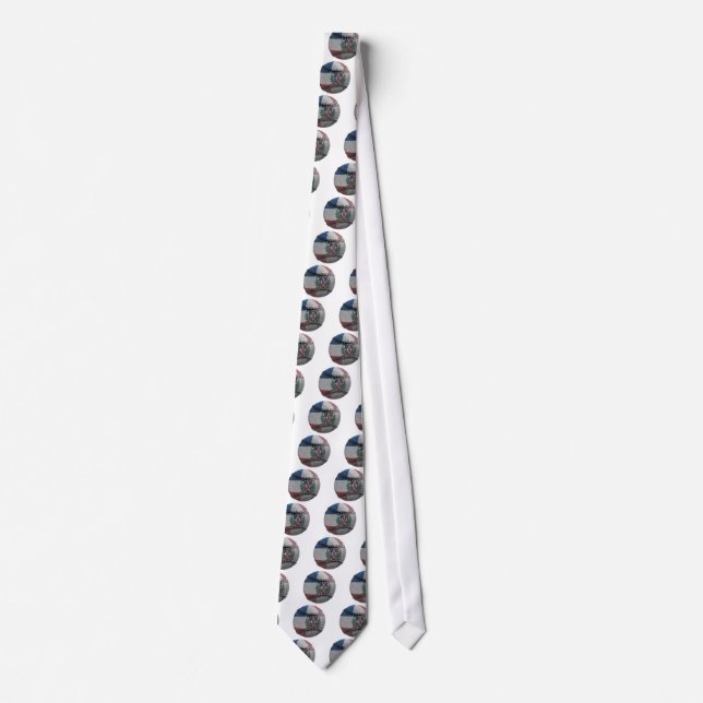 Dominican Republic Baseball Tie (Front)