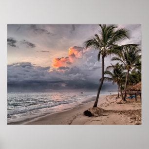 Dominican Republic beach, beautiful landscape Poster